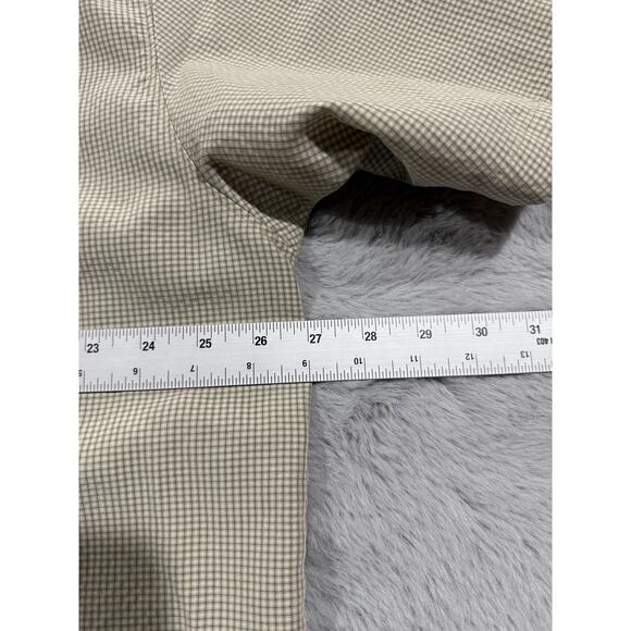 Columbia Shirt Mens 2XL Tan Plaid PFG Fishing Outdoor Button Up Short Sleeve Top - Picture 8 of 9